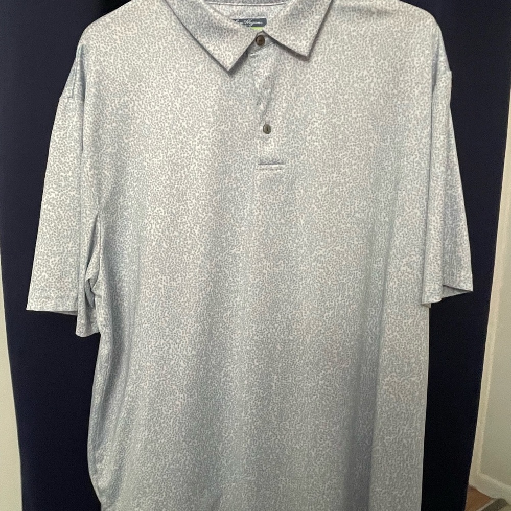 Hogan Light Gray Patterned Polo Shirt